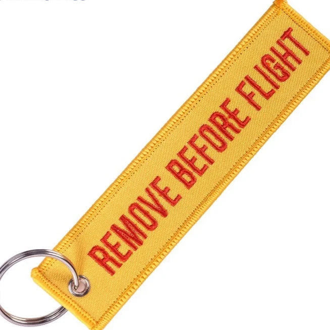 REMOVE BEFORE FLIGHT Tag