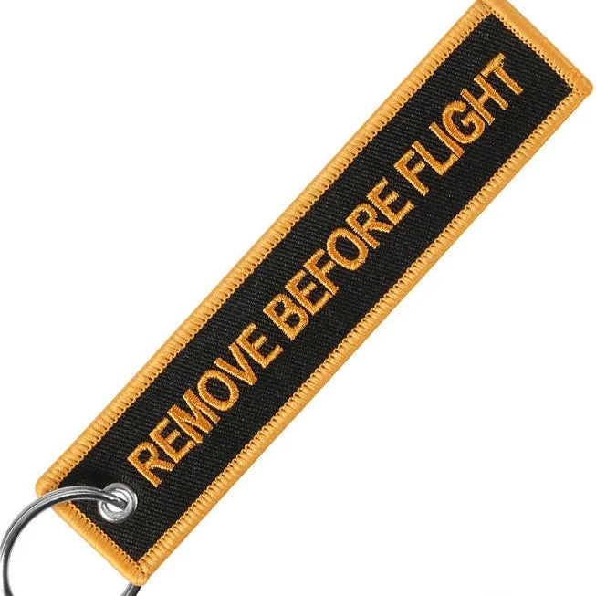 REMOVE BEFORE FLIGHT Tag