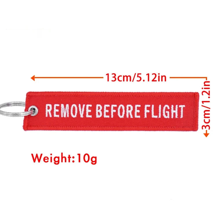 REMOVE BEFORE FLIGHT Tag